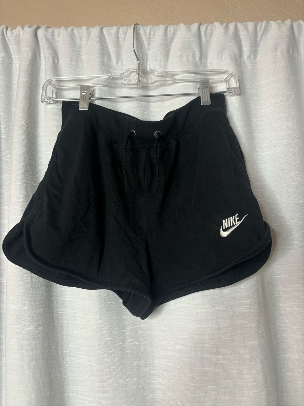 Nike Black Women's Casual Athletic Shorts with Logo